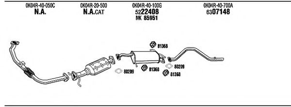 KI21015 WALKER Exhaust System