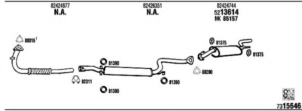 LN20131 WALKER Exhaust System