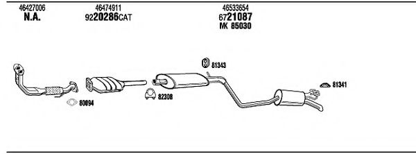 LNT07808 WALKER Exhaust System