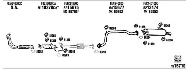 MA20140 WALKER Exhaust System