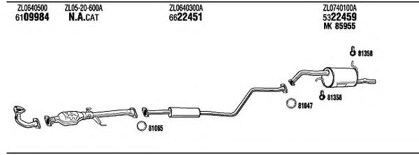 MA41245 WALKER Exhaust System Exhaust System
