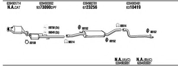 MBK17418EB WALKER Exhaust System