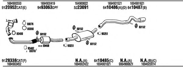MBK18263BA WALKER Exhaust System