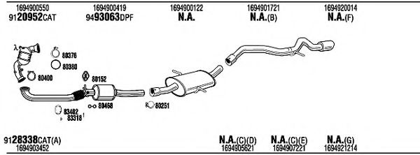 MBK18265BA WALKER Exhaust System Exhaust System