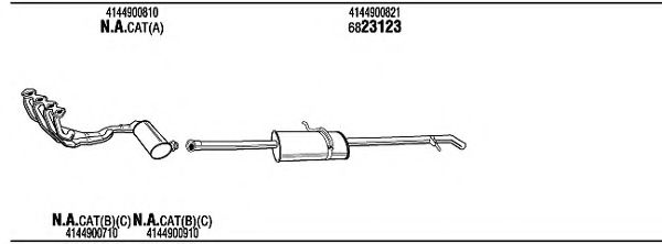 MBT16185 WALKER Exhaust System Exhaust System