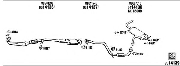MI61503B WALKER Exhaust System