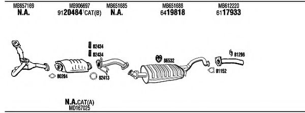 MI65504 WALKER Exhaust System
