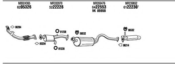MI65549 WALKER Exhaust System