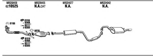 MIH07848A WALKER Exhaust System Exhaust System