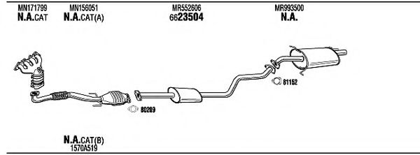 MIH17751 WALKER Exhaust System Exhaust System