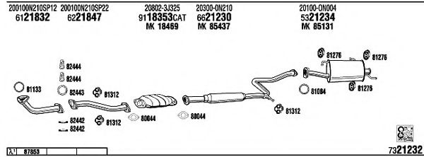 NI55002A WALKER Exhaust System
