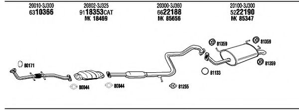 NI62029A WALKER Exhaust System