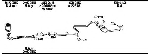 NI65047 WALKER Exhaust System