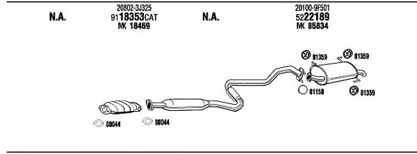 NI65075A WALKER Exhaust System