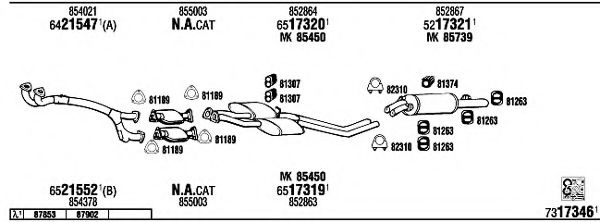 OP73137A WALKER Exhaust System