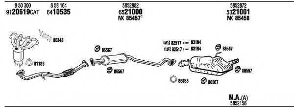 OPH05118CB WALKER Exhaust System