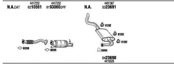 OPH27516A WALKER Exhaust System