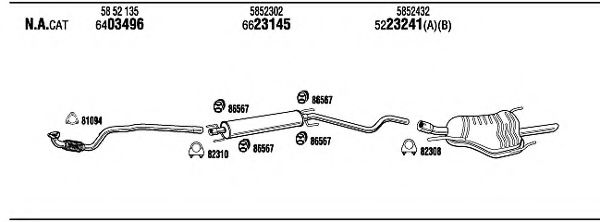 OPT15342 WALKER Exhaust System Exhaust System