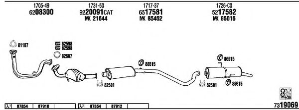 PE30631 WALKER Exhaust System