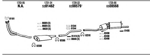 PE50591 WALKER Exhaust System Exhaust System