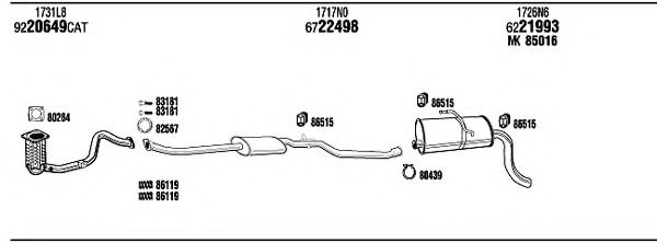 PEH07977AE WALKER Exhaust System Exhaust System