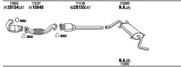 PEH19872 WALKER Exhaust System Exhaust System