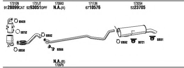 PEH23383BB WALKER Exhaust System Exhaust System