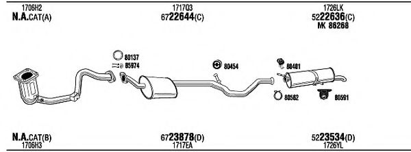 PEH27593 WALKER Exhaust System Exhaust System