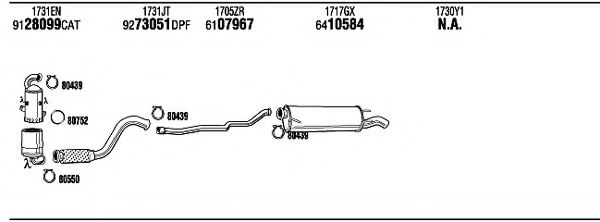 PEH33871BH WALKER Exhaust System Exhaust System