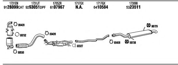 PEK31737AD WALKER Exhaust System Exhaust System