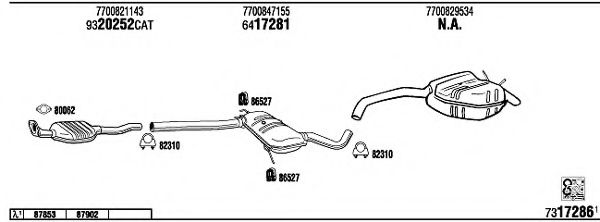 RE35013 WALKER Exhaust System Exhaust System