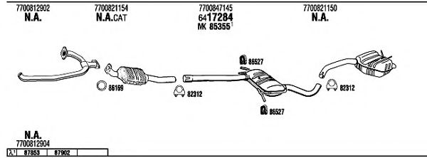 RE35016 WALKER Exhaust System Exhaust System