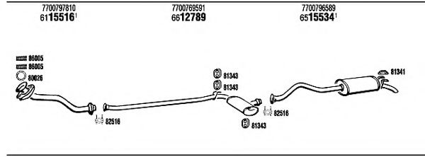 RE72161 WALKER Exhaust System Exhaust System