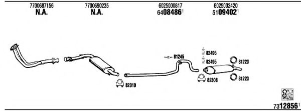 RE93203 WALKER Exhaust System Exhaust System