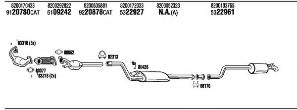 RE93301 WALKER Exhaust System
