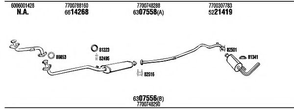 RE94079 WALKER Exhaust System Exhaust System