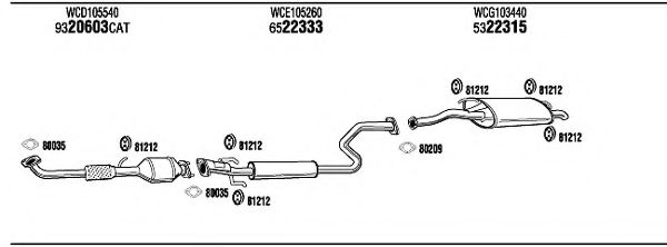 RV45003 WALKER Exhaust System