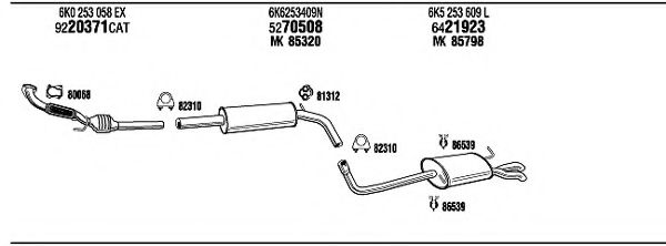 SE60050 WALKER Exhaust System Exhaust System