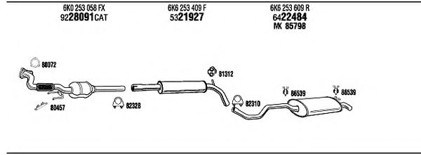 SEH13197 WALKER Exhaust System Exhaust System