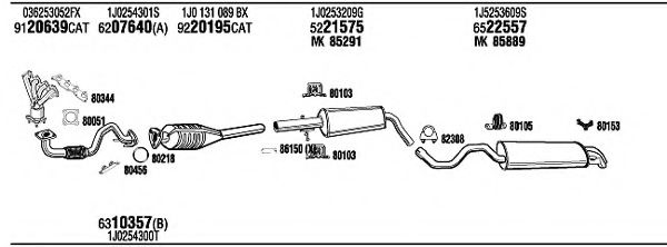 SEH15802 WALKER Exhaust System Exhaust System