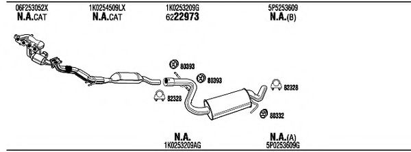 SEH22501A WALKER Exhaust System