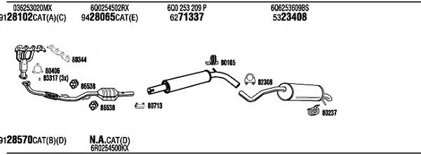 SEH28131A WALKER Exhaust System Exhaust System