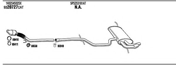 SEH28603B WALKER Exhaust System Exhaust System