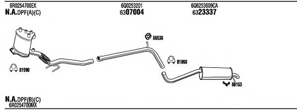 SEH31604 WALKER Exhaust System Exhaust System