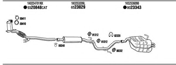 SK61035B WALKER Exhaust System Exhaust System