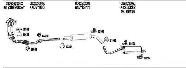 SKH19270BA WALKER Exhaust System