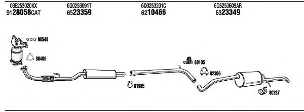 SKH22945BA WALKER Exhaust System Exhaust System