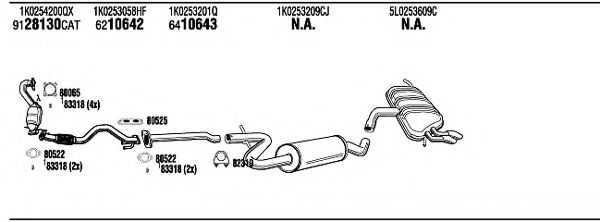 SKH33683A WALKER Exhaust System Exhaust System