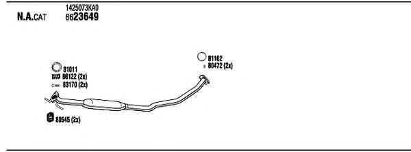 SZH00853 WALKER Exhaust System Exhaust System