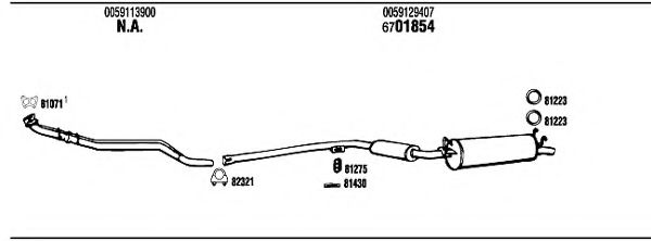 TB10221B WALKER Exhaust System